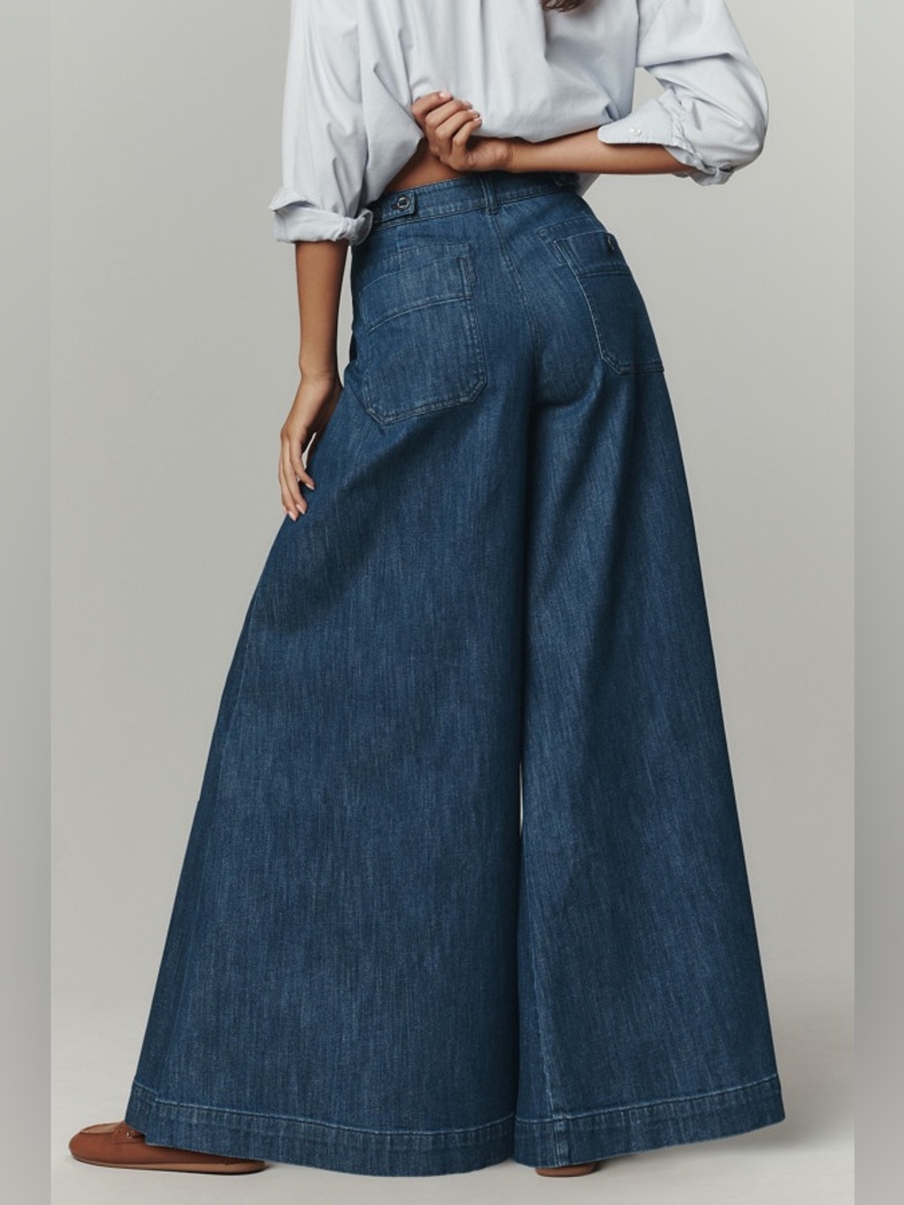Pilcro Anthropologie High-Rise Ultra Wide-Leg Jeans - Picture 2 of 15